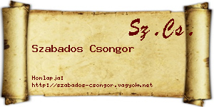 Szabados Csongor névjegykártya
